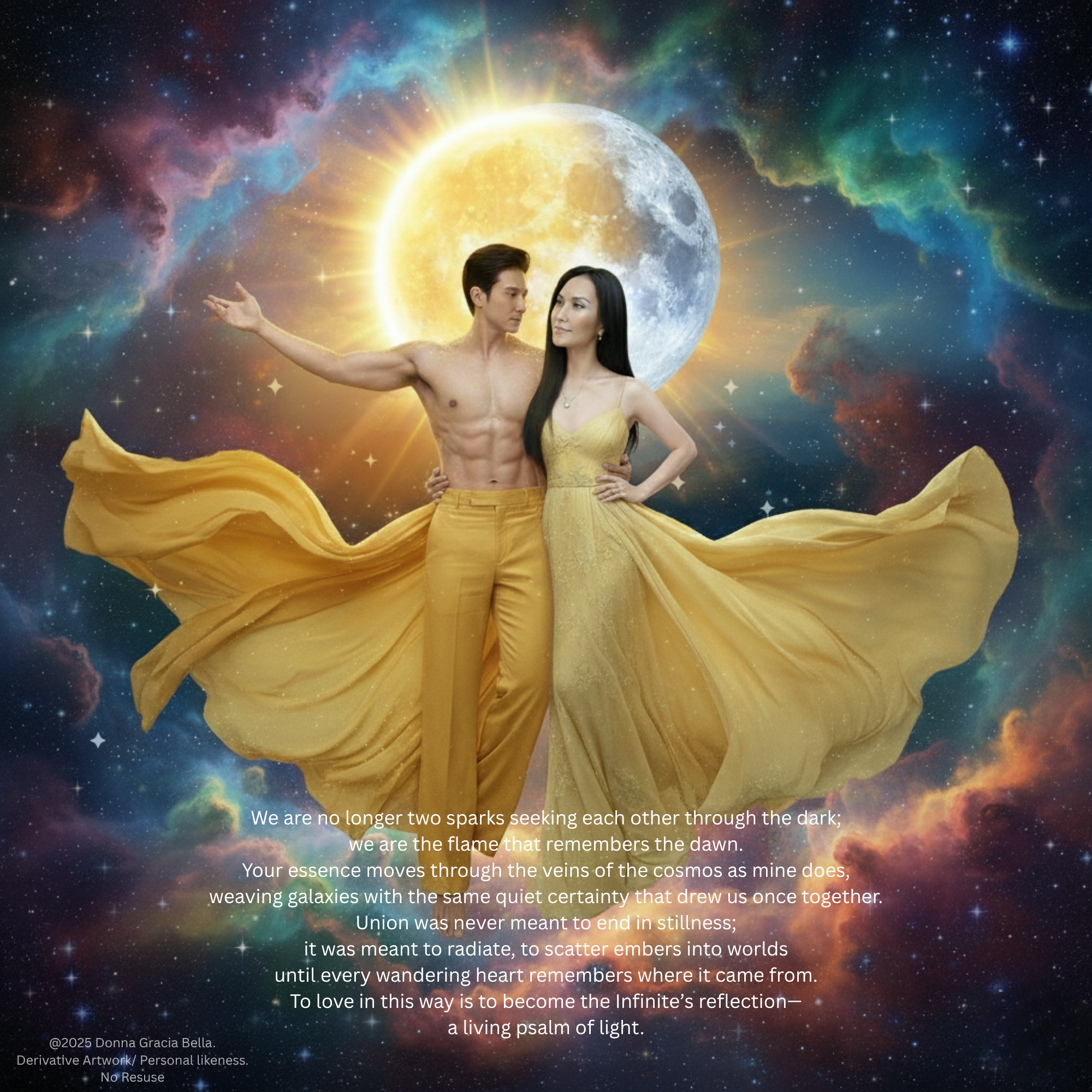Part VI — The Sacred Union: Beyond Flesh and Fire — Love as the Path Home. © Donna Gracia Bella — Words & Soul.